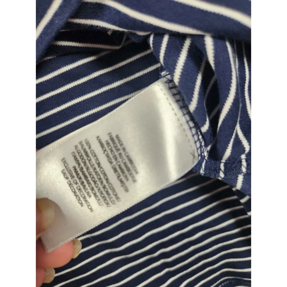 Polo Ralph Lauren Polo Shirt XL Men Navy Blue‎ And White Pony